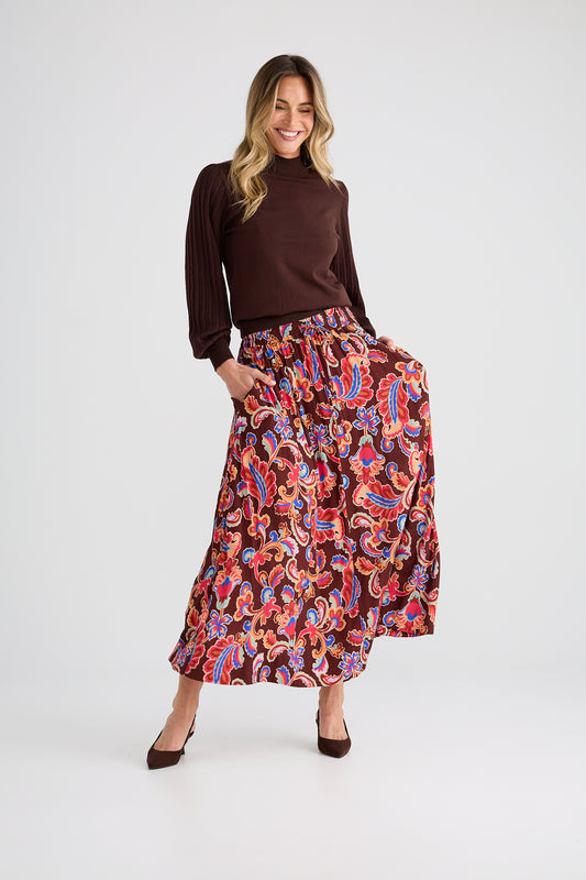 Brave + True Eliza Midi Skirt in Floral Rhapsody | Women's Clothing | Gretel Lane