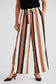 Brave + True Astrid Satin Pant in Tan and Black Stripe | Women's Clothing | Gretel Lane