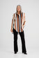 Brave + True Homestead Satin Shirt in Tan and Black Stripe | Women's Fashion | Gretel Lane