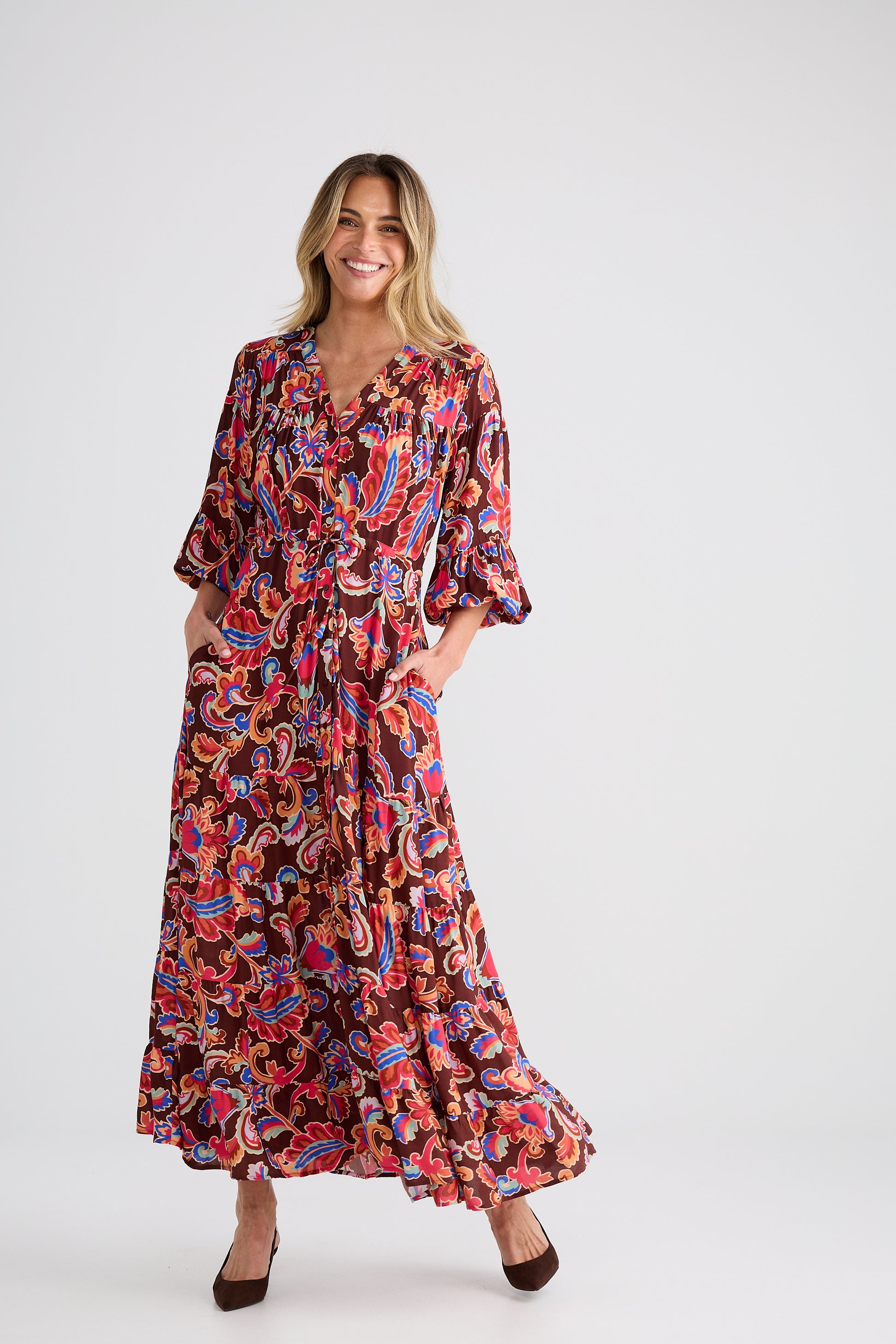 Brave + True Gertie Maxi Dress in Floral Rhapsody | Women's Clothing | Gretel Lane