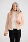 Brave + True Glamour Faux Fur Jacket in Blush Sparkle | Women's Jackets | Gretel Lane