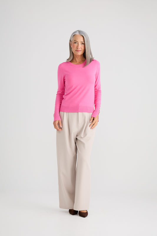 Brave + True St James Knit Top in Pink | Women's Clothing Online | Gretel Lane