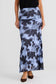 Brave + True Salem Mesh Skirt in Blue Abstract Floral | Women's Clothing | Gretel Lane