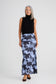 Brave + True Salem Mesh Skirt in Blue Abstract Floral | Women's Clothing | Gretel Lane