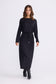Brave + True Kensington Midi Long Sleeve Dress in Black | Women's Dresses | Gretel Lane