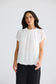 Brave + True Carina Georgette Short Sleeve Blouse White | Women's Clothing | Gretel Lane