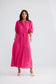 Brave + True Brynn Linen Blend Midi Dress Fuchsia | Women's Dresses | Gretel Lane