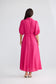 Brave + True Brynn Linen Blend Midi Dress Fuchsia | Women's Dresses | Gretel Lane