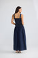 Brave + True Molly Shirred Bodice Maxi Dress Navy | Women's Dresses | Gretel Lane
