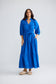 Brave + True Daytona Cotton Broderie Midi Dress Cobalt Blue | Women's Dresses | Gretel Lane