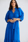 Brave + True Daytona Cotton Broderie Midi Dress Cobalt Blue | Women's Dresses | Gretel Lane