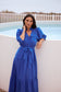 Brave + True Daytona Cotton Broderie Midi Dress Cobalt Blue | Women's Dresses | Gretel Lane