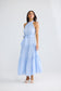 Brave + True Greta Tiered Cotton Maxi Dress Glacier Stripe | Women's Dresses | Gretel Lane