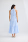 Brave + True Greta Tiered Cotton Maxi Dress Glacier Stripe | Women's Dresses | Gretel Lane
