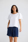 Brave + True Molly Broderie Sleeve Cotton Tee White | Women's Clothing  | Gretel Lane