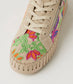 Django & Juliette Badre Zip-Up Platform Sneaker Natural-Bright Fabric | Women's Footwear | Gretel Lane