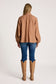 Eb & Ive Tan Linen Button-through Bajau Shirt | Gretel Lane