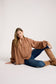 Eb & Ive Tan Linen Button-through Bajau Shirt | Gretel Lane