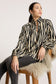 Eb & Ive Women's Zebra Print Cotton Blend Bajau Shirt | Gretel Lane