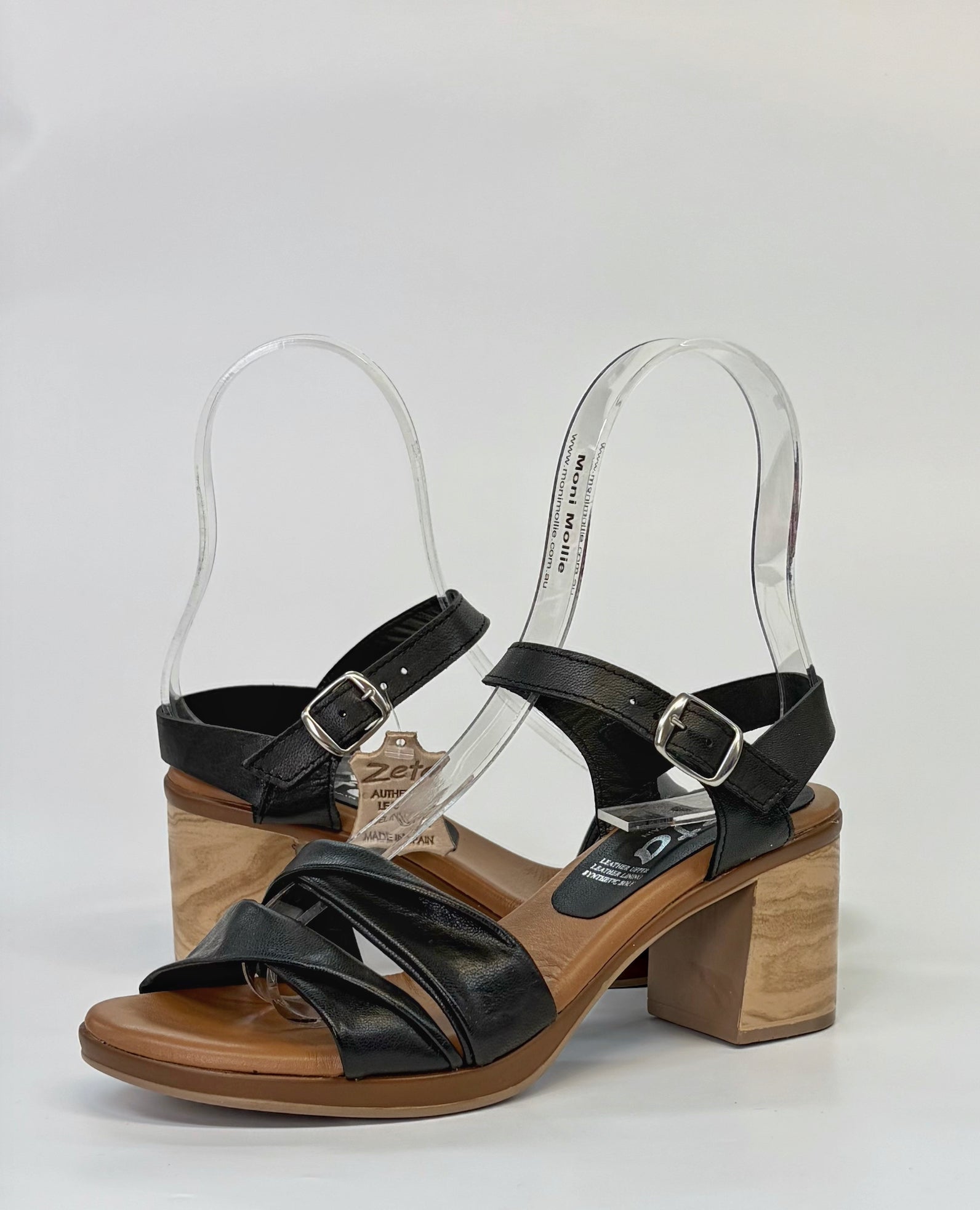 Zeta Barley Women's Sandal Heel Negro | Gretel Lane | Womens Sandal Heel 
