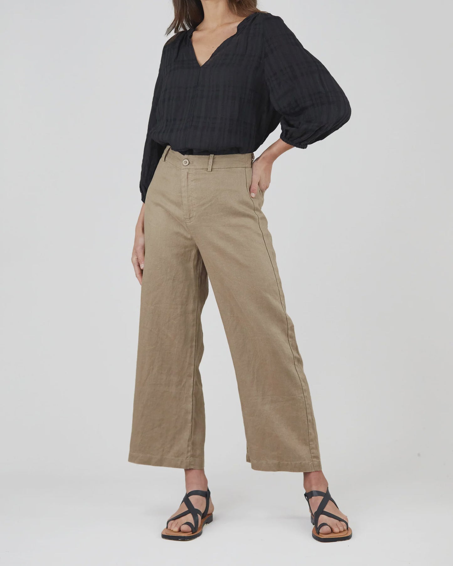 Barossa Linen Pant (Flaxen)