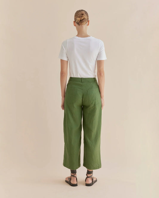 Barossa Linen Pant (Verdant)