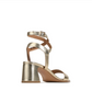 EOS Basili Sandal Heel Soft Gold Leather | Women's Heels | Gretel Lane