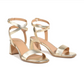 EOS Basili Sandal Heel Soft Gold Leather | Women's Heels | Gretel Lane