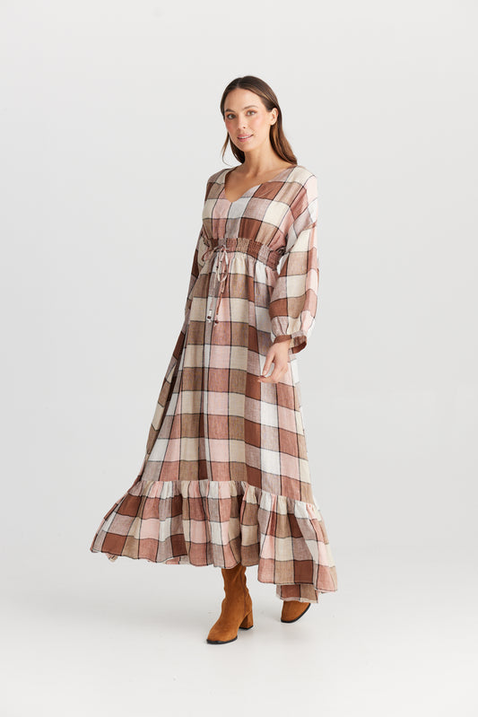 Bella Dress (Catalan Check)