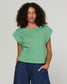 Boom Shankar Bellissimo Cotton Tee Honeydew Stripe | Women's T-shirts | Gretel Lane