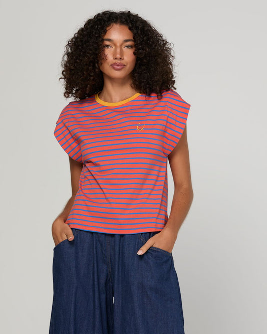 Boom Shankar Bellissimo Cotton Tee Roma Stripe | Women's T-Shirts | Gretel Lane