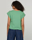 Boom Shankar Bellissimo Cotton Tee Honeydew Stripe | Women's T-shirts | Gretel Lane