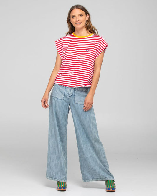 Bellissimo Tee (Red Stripe)