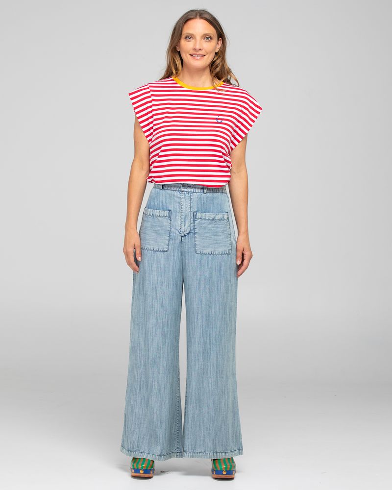 Bellissimo Tee (Red Stripe)