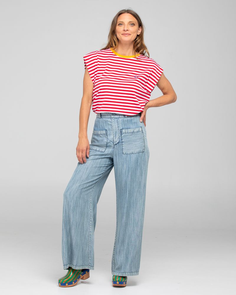 Bellissimo Tee (Red Stripe)