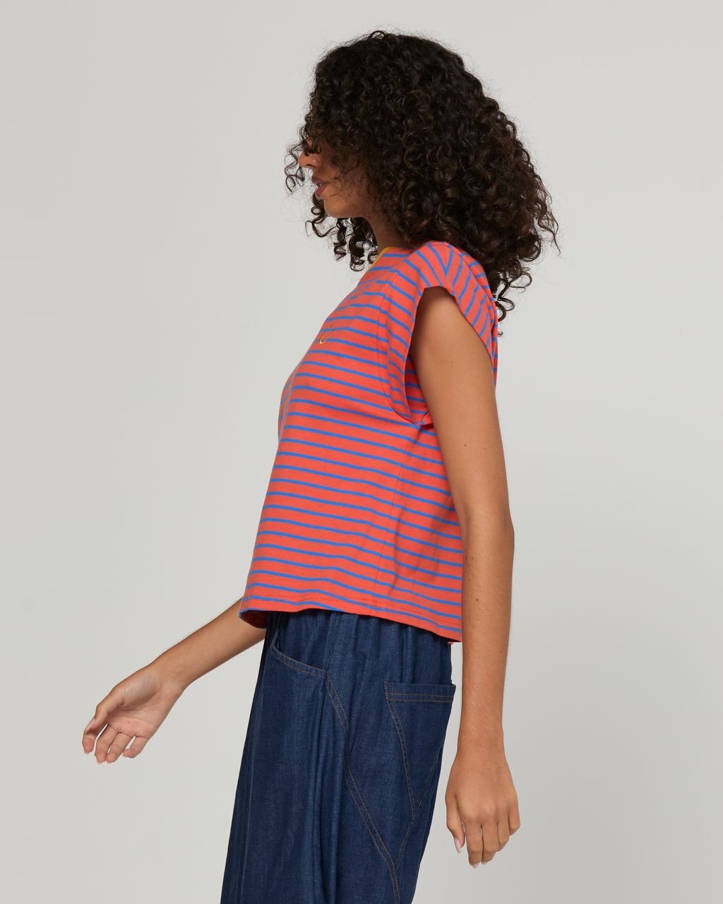 Boom Shankar Bellissimo Cotton Tee Roma Stripe | Women's T-Shirts | Gretel Lane