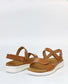 Ziera Benji Women's Adjustable Sandal Tan Leather | Women's Health Shoes | Gretel Lane
