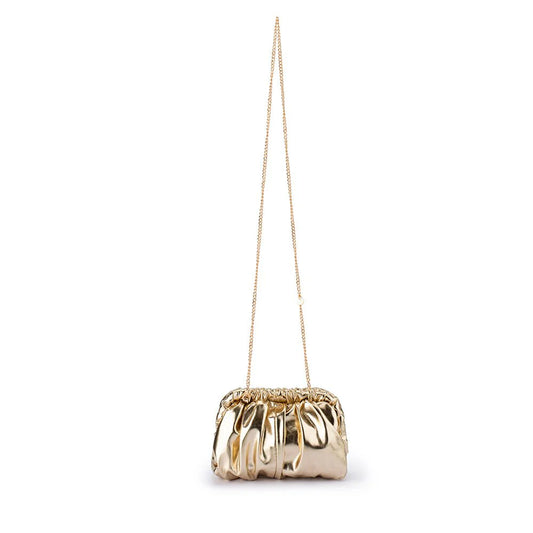 Betty Metallic Clutch (Gold)