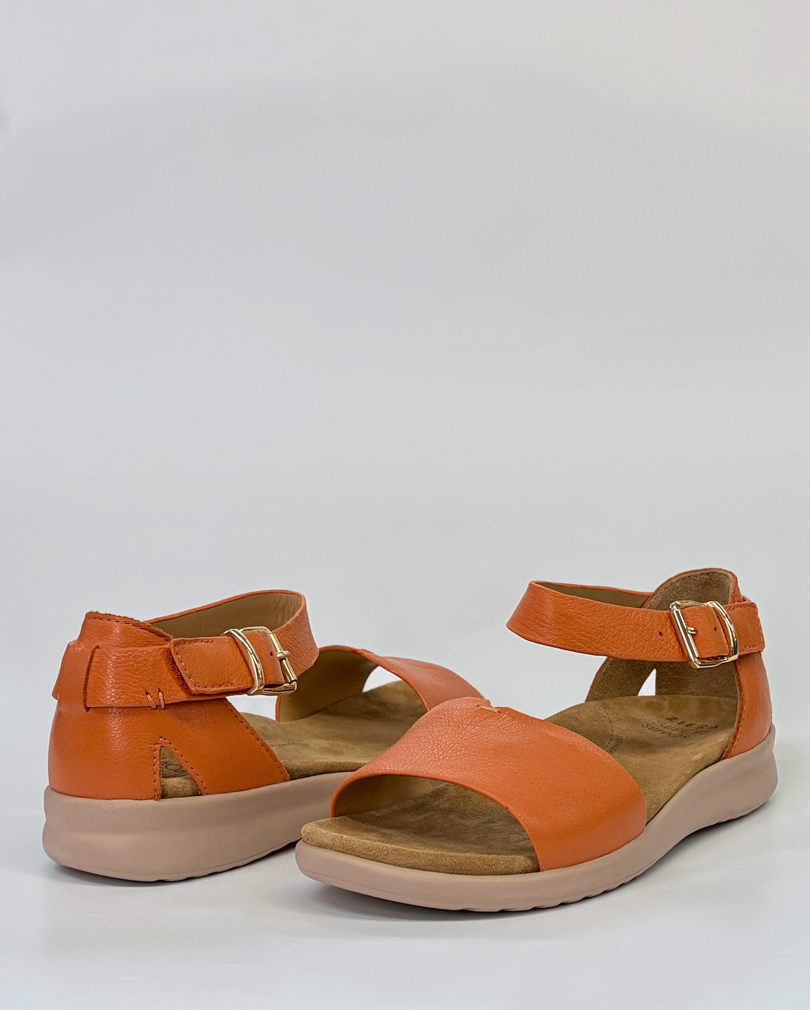 Ziera Beverly Women's Arch Support Leather Sandal Orange | Gretel Lane | Women's Sandal 