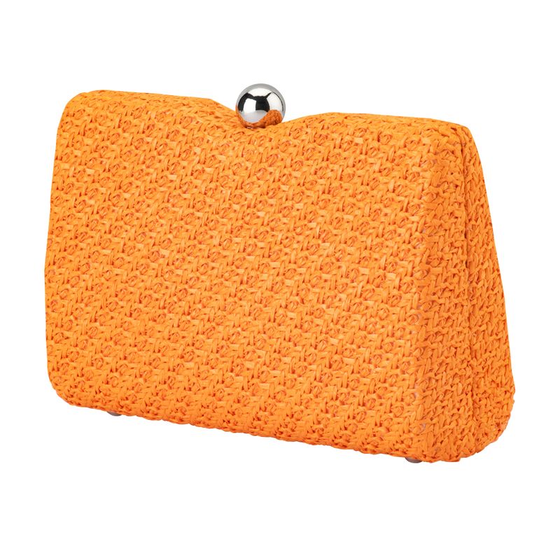 Birdie Textural Handle Bag (Orange)