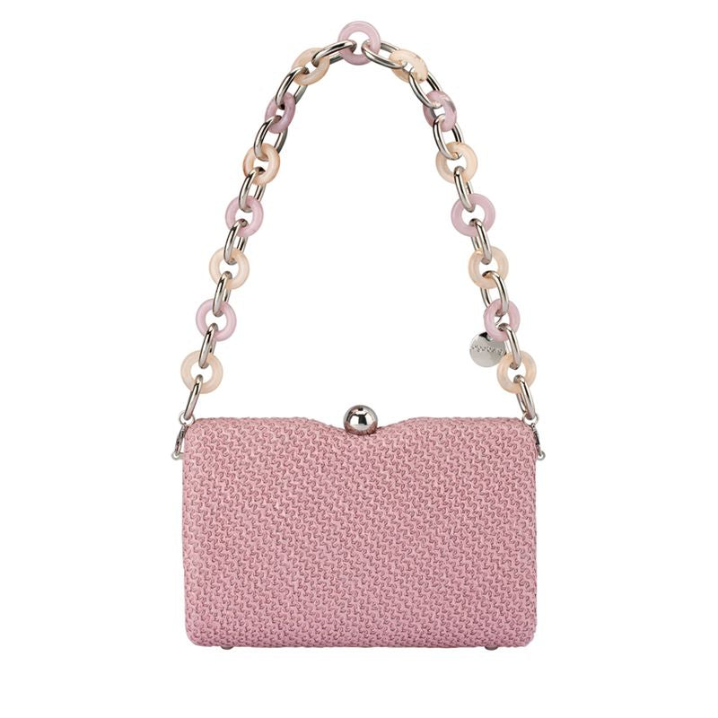 Birdie Textural Handle Bag (Pink)