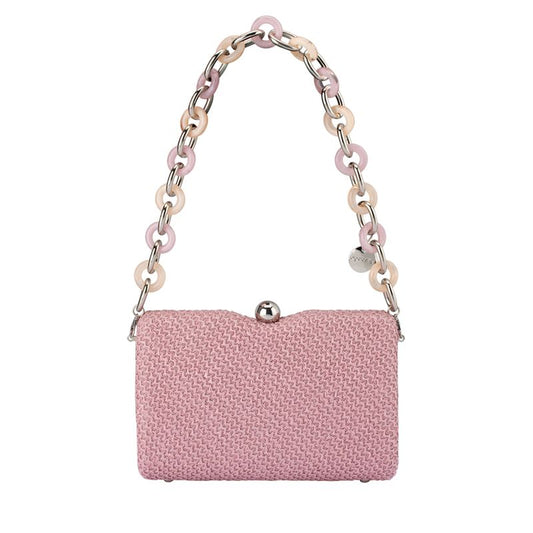 Birdie Textural Handle Bag (Pink)