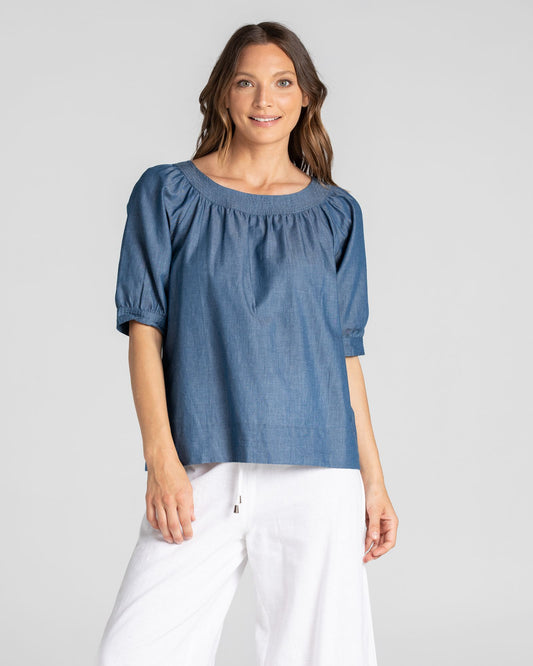 Bliss Top Basic (Chambray)