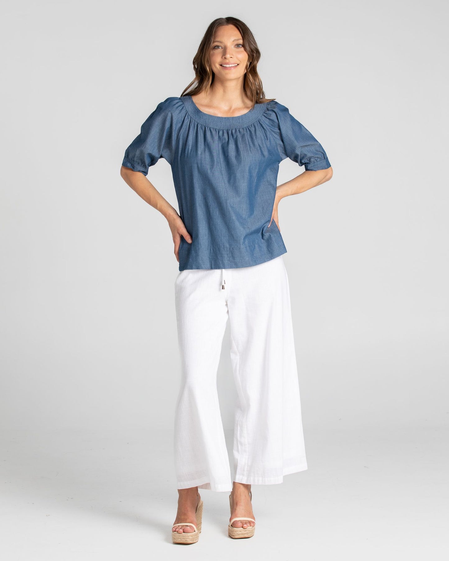 Bliss Top Basic (Chambray)