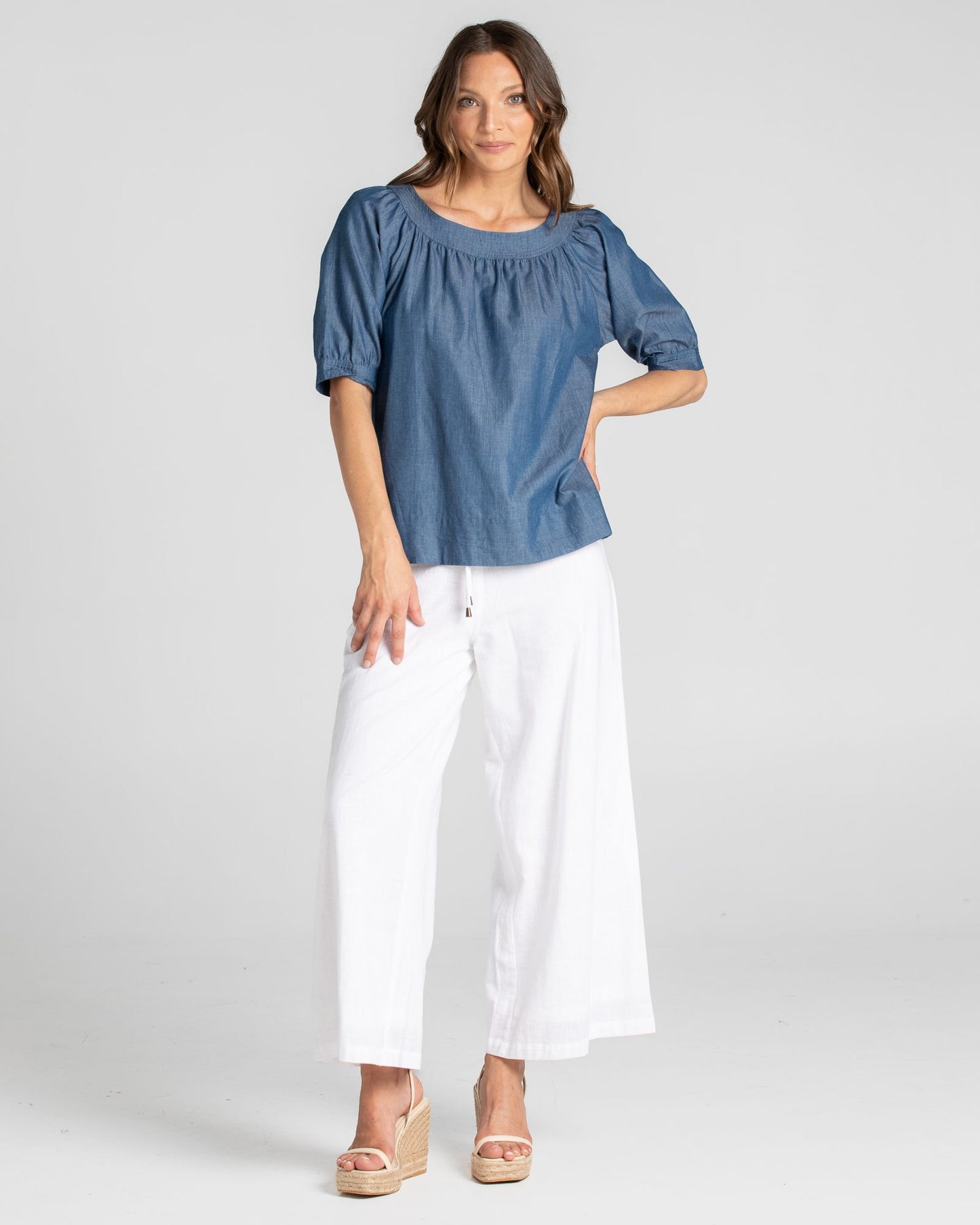 Bliss Top Basic (Chambray)