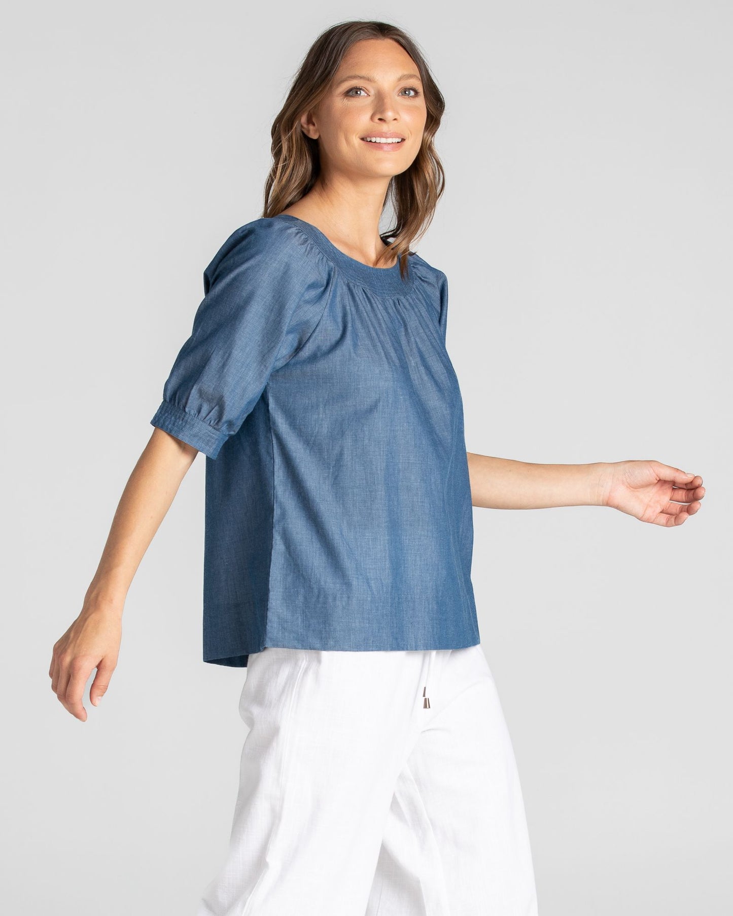 Bliss Top Basic (Chambray)