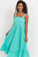 Brasilia Tie Maxi Dress (Mint)