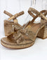 Katie n Me Bree Women's Bow Front Block Heel Rose Gold | Gretel Lane | Women's Block Heel