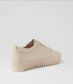 Women's Beige Sneaker with Gold Zip | Gretel Lane