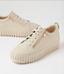 Women's Beige Sneaker with Gold Zip | Gretel Lane